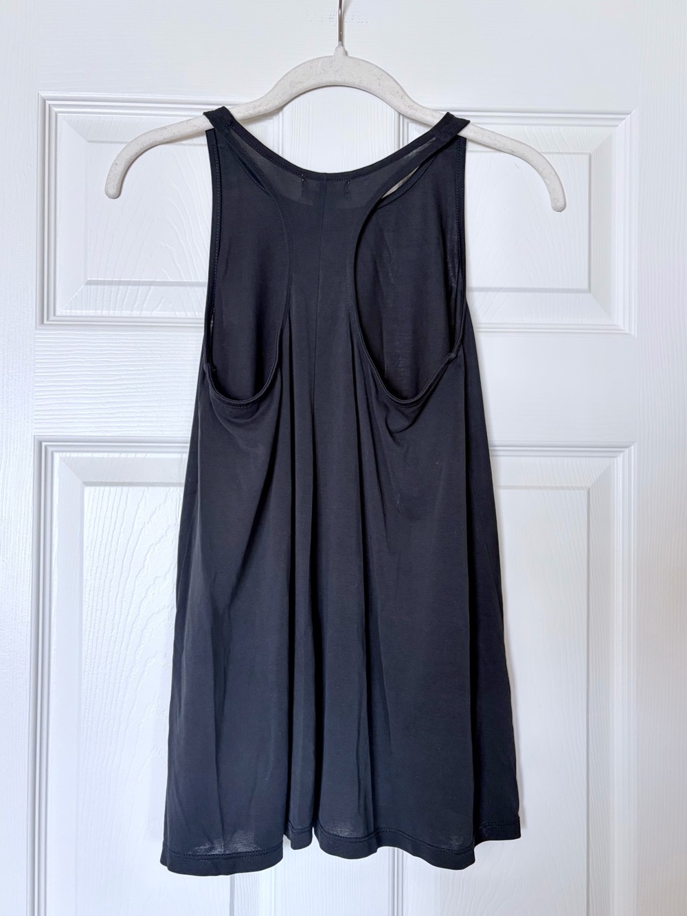 Old Navy Flowy Deep Slate Blue High Neck Racerback Tank Top — Size S - Picture 2 of 4